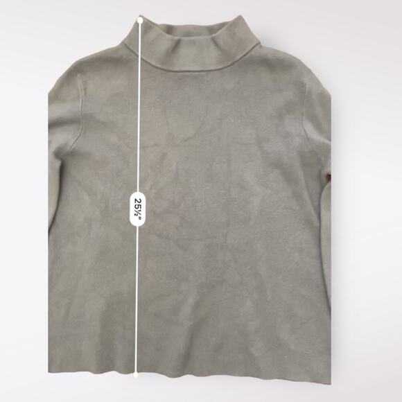 Fate Mock Neck Sweater Womens Small Ash Green‎ Fall Comfy Casual - Picture 4 of 8